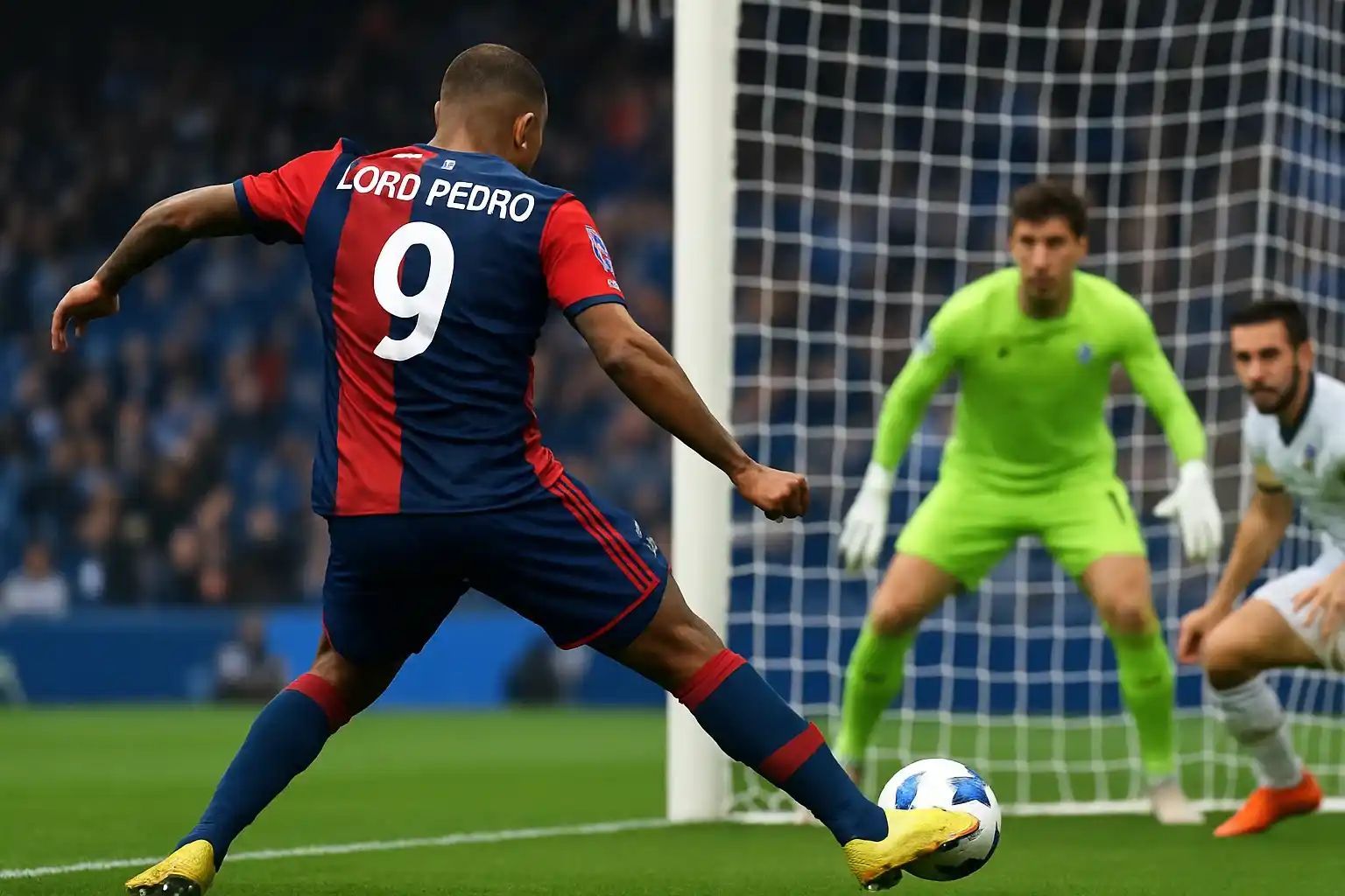 Joao Pedro đứng ở góc khuất nhưng vẫn dứt điểm chớp nhoáng